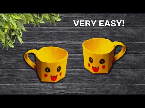 How To Make Mini Paper Cup💥DIY💥Making Paper Cup at Home | Easy Paper ...