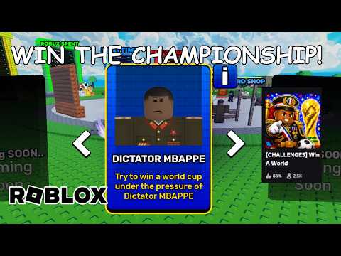 WIN THE SOCCER CUP IN WIN A WORLD CHAMPIONSHIP ROBLOX