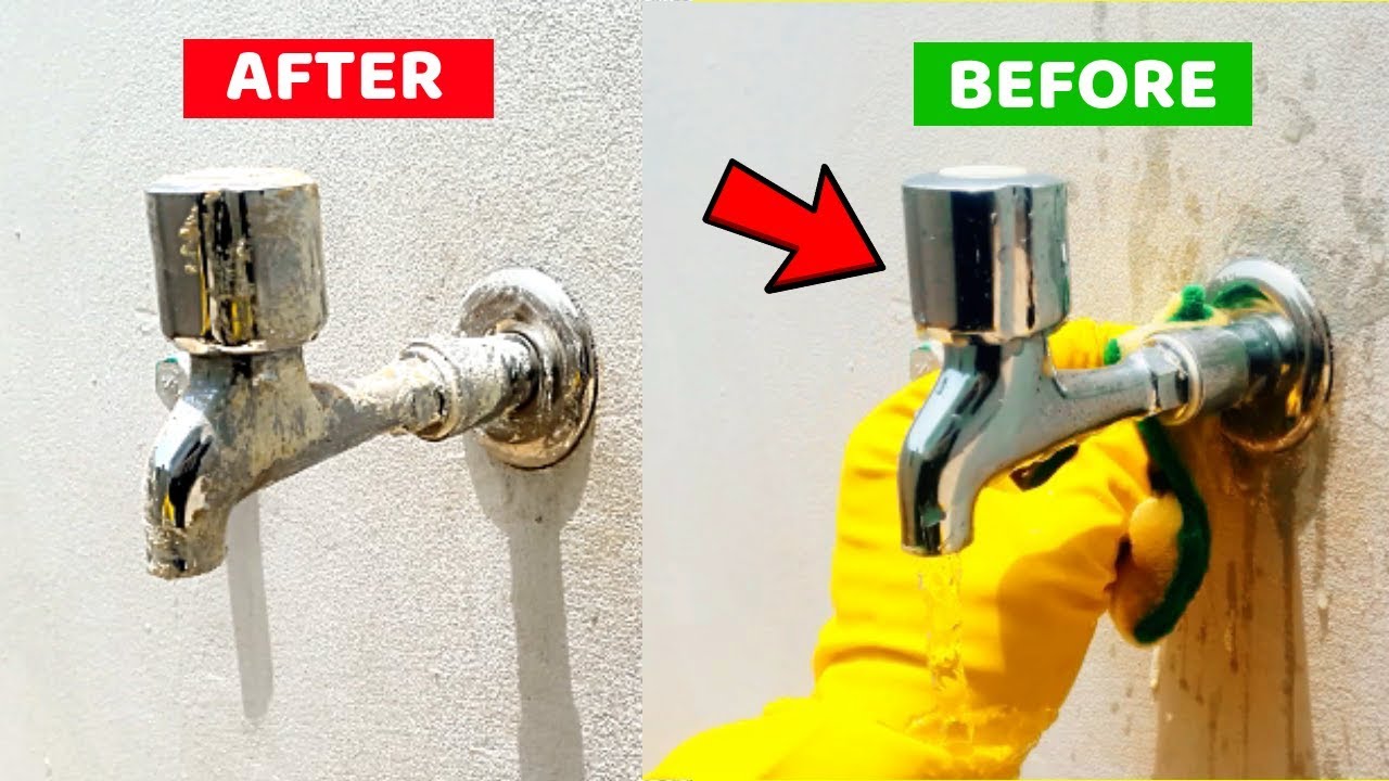 How to remove limescale from taps with bicarbonate of soda and lemon