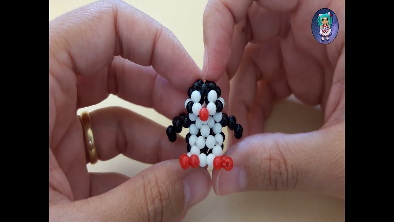 Tutorial Pinguim de miçangas