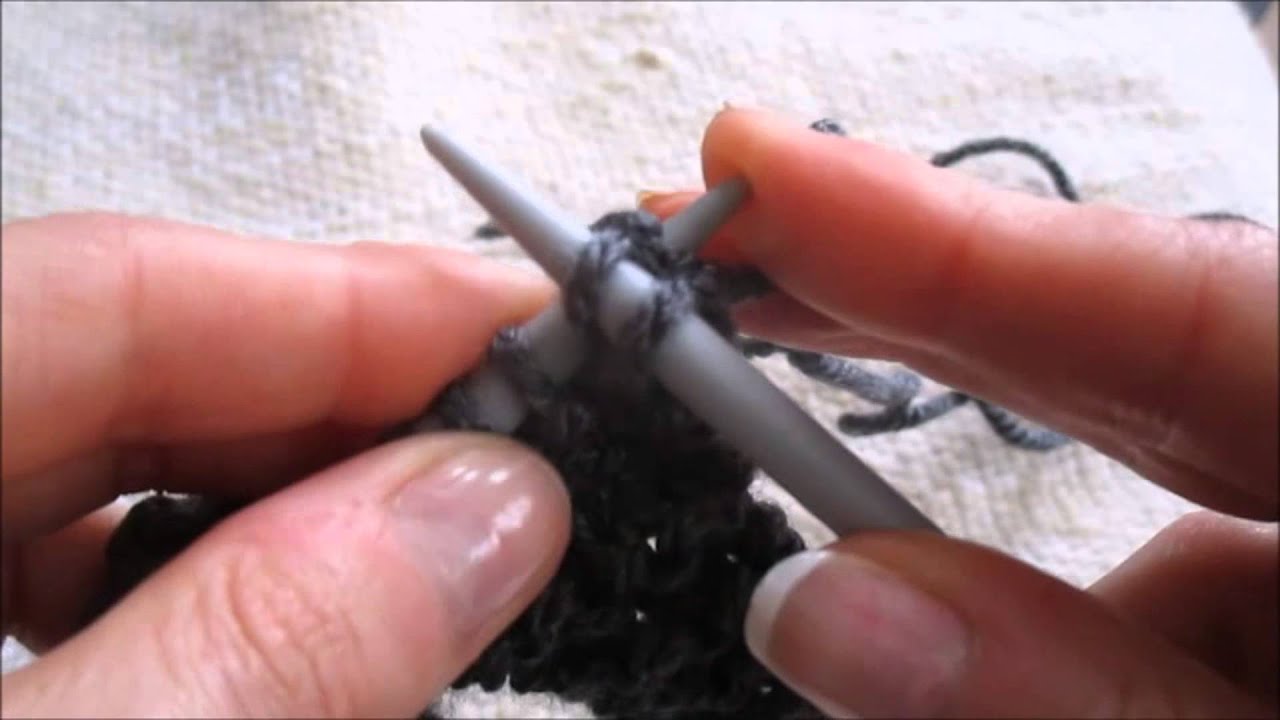 tricot rabattre les mailles souplement