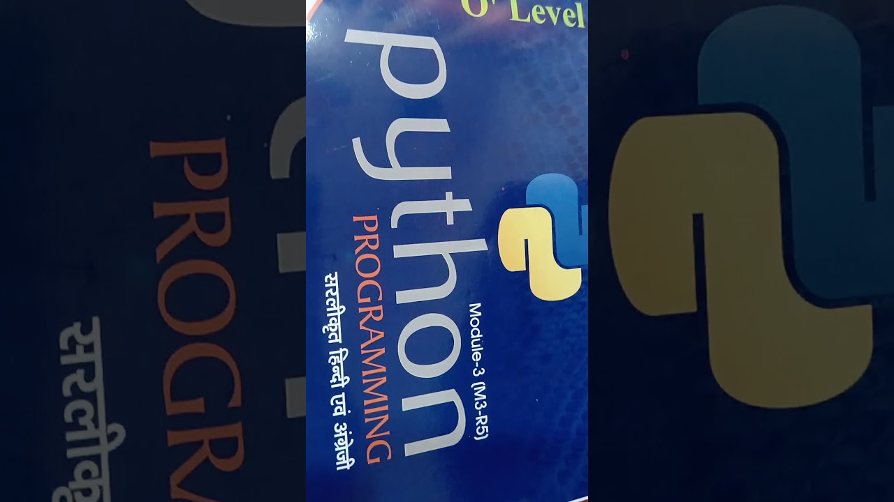 Python Programming book M3R5