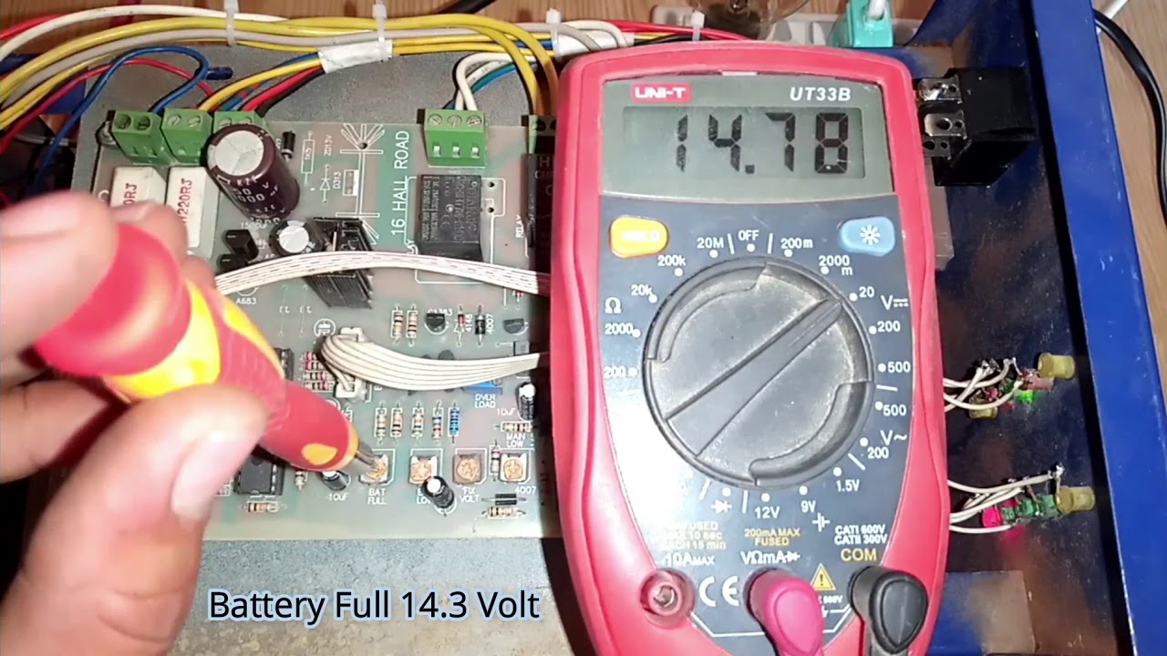 ups battery charging voltage