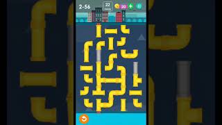 Smart puzzles pipes normal level 56 #how to solve pipes level 2-56