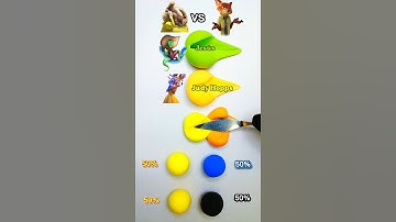 Did you guess the name correct? #colormixing #satisfying #clay #zootopia2 #colortheory #colors