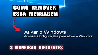 Como Remover marca dágua do windows.  Mensagem de ativação [3 Formas ]