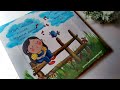 Beautiful Doodle Painting on Canvas 🎨/Acrylic painting Step by Step Tutorial /Satisfying Art#artist