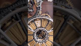 Functional Steampunk clock with Tourbillon Escapement #3dprinting