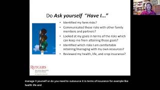 Review of the Five Areas of Risk   Robin G  Brumfield