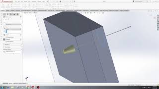 How to use the Extruded Cut command in solidworks
