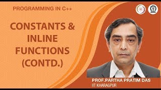 Celebrity Constants and Inline Functions (Contd.) (Lecture 09) Wealth