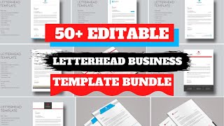 50 Premium Professional Letterhead Templates Designs Ideas