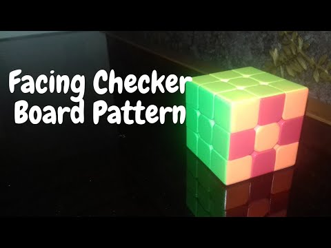 Facing Checkerboard Pattern|New Rubik's cube pattern|Easiest and simplest algorithm