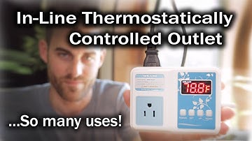 WILLHI In-Line Thermostatically Controlled Outlet/Switch w/External Probe