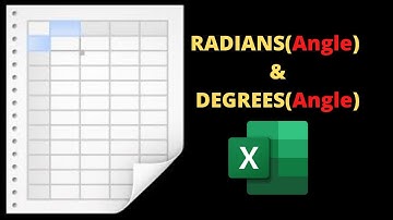 How to convert Angles In Excel ?