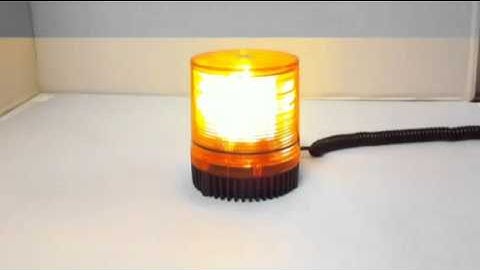 Magnetic Amber Beacon Strobe Light Demo Video - TowMart.com
