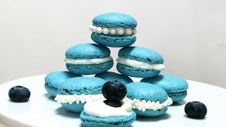 Egg Free French Macarons  Aquafaba Video Recipe | Make it Vegan Easily(INGREDIENTS: For the Macaron shells 3/4C water drained from a can of chickpeas reduced to 1/3 cup 1/2C sugar 1/4tsp food coloring of your choice 1 1/4C ..., 2015-12-08T11:00:01.000Z)