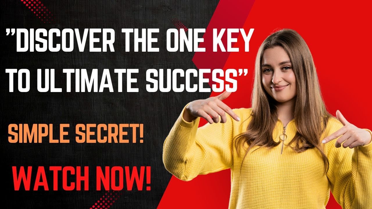 "The ONE Thing That Will Change Your Life Forever YouTube