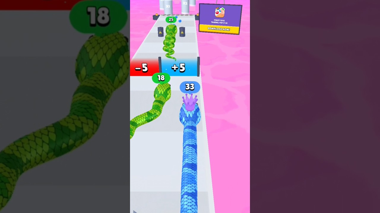 Snake Running  Game New update 2025 🤣😅