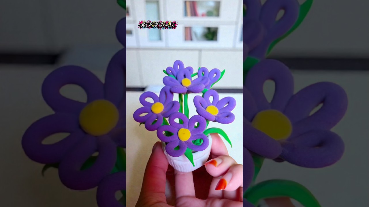 Clay Make Flower #diy #superclay #craft #flower
