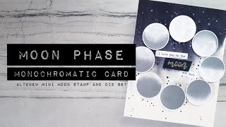 Moon Phase Monochromatic Card