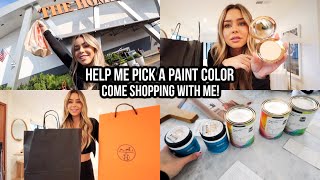 Help me pick a paint color! Come shopping with me! Mall haul!