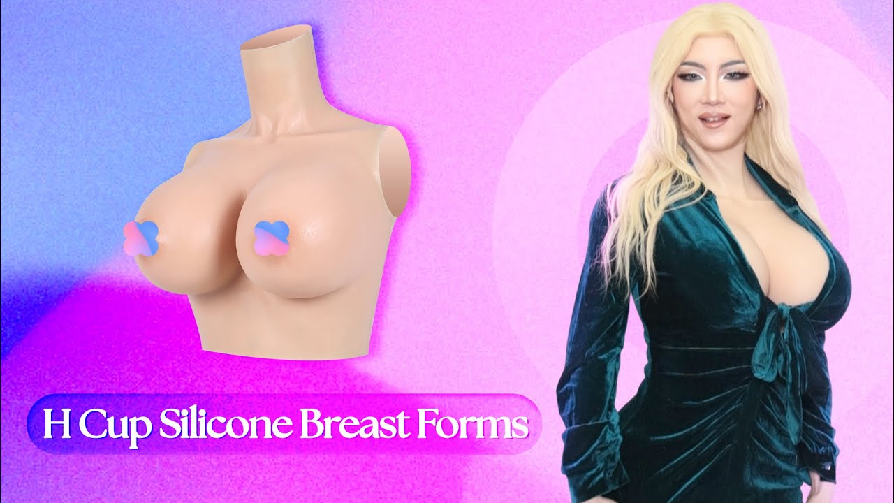 J Cup Silicone Half-body Breast Form Drag Queen Big Boobs Transgender CD  Breasts 