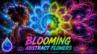 Blooming Abstract Flowers 🌸 Relaxing Music for Sleep, Meditation & Deep Focus