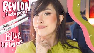 NEW @revlon PHOTOREADY INSTANT BLUR LIPLINERS TRY-ON&WEAR TEST! NEW DRUGSTORE MAKEUP! RHODE DUPES?!