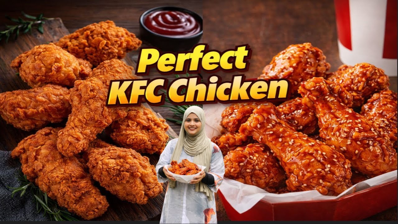 😍👌നമ്മുടെ അടുക്കളയിലെ ചേരുവകൾ മാത്രം മതി perfect kfc style chicken secret revealed 😳