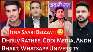 Dhruv Rathee | Godi Media | Andh Bhakt | Whatsapp University | Mr Reaction Wala