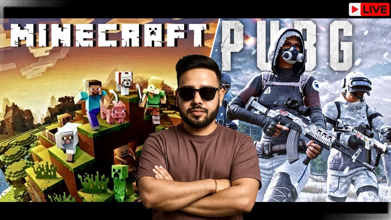 🔴 Minecraft PARKOUR 😱 + PUBG PC ACTION 🔥 | LIVE Combo Stream | ChanakyaPlays
