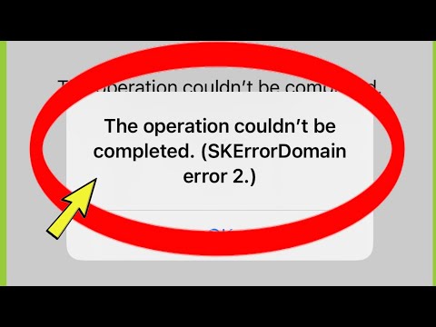 The opration couldn't be completed (SkErrorDomain Error in  iPhone iOS