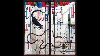 how make a stained glass window time lapse