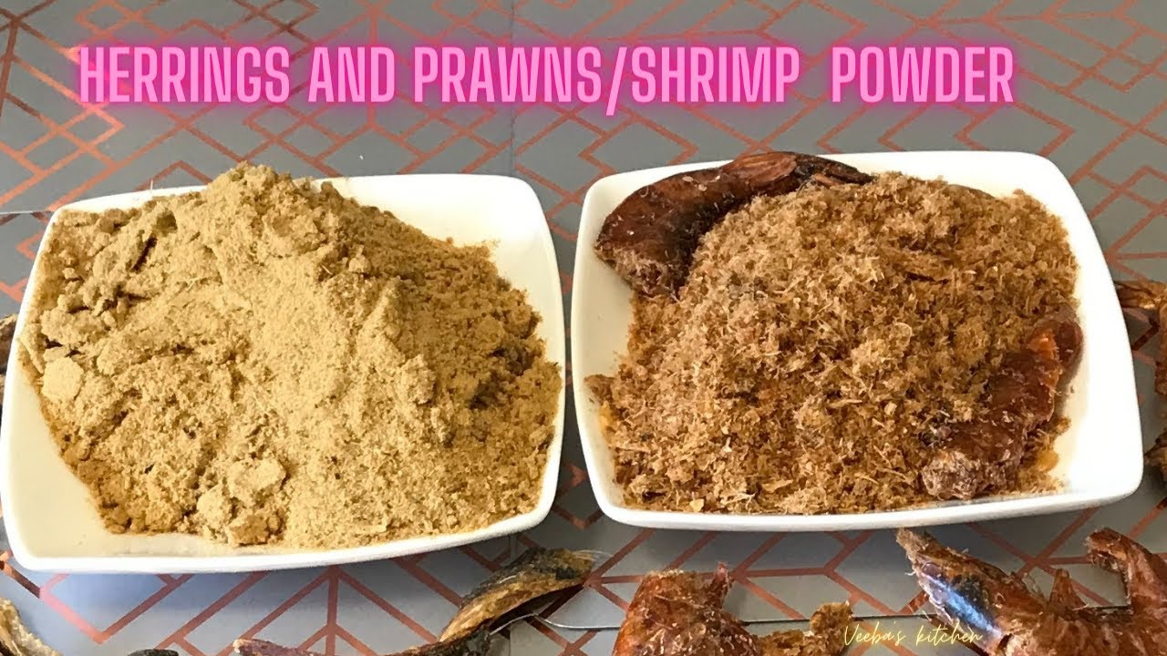 How to make shrimp powder and fish powder #shrimppowder