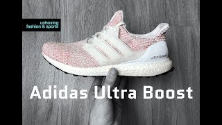 Adidas Ultra Boost ‘Ftwrwht/red scarlet’ | UNBOXING & ON FEET | fashion shoes | 2018 | 4K