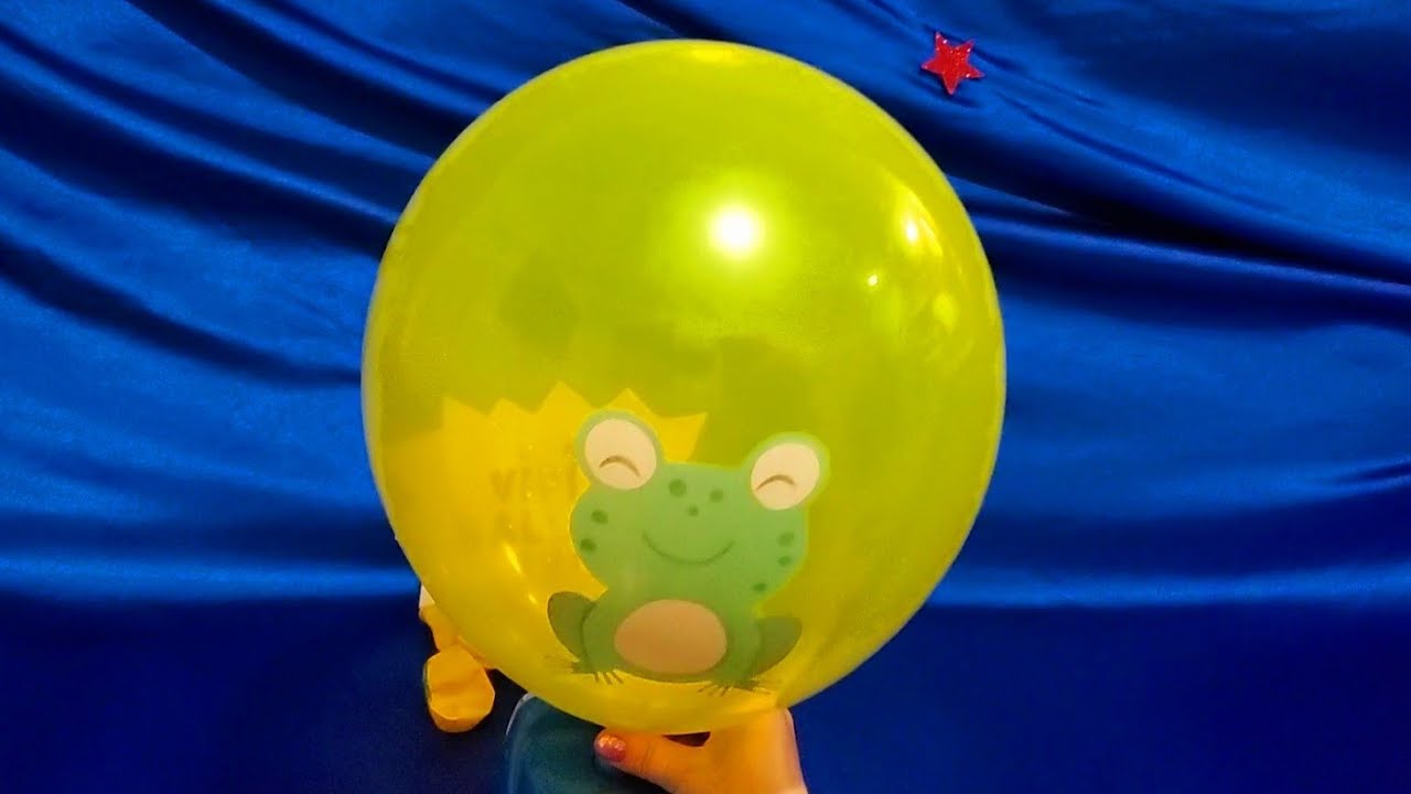 INFLATING AND DEFLATING FUN FROG BALLOONS!!! - YouTube