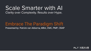 Scale Smarter with AI | From Noise to Narrative: Leading the AI Shift