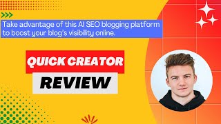 Quick Creator Review, Demo + Tutorial I Generate high-quality SEO articles with images in minutes News