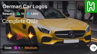 German Car Logos Quiz Answers | HichApp | Earn in Pound | Joining Link in Available in Discription screenshot 5