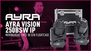 Ayra Vision 250Bsw Ip Movinghead Twee In Een Flightcase