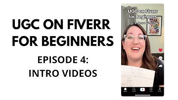 Stop overthinking your UGC Fiverr gig intro video! (Easy 3-Step Guide)