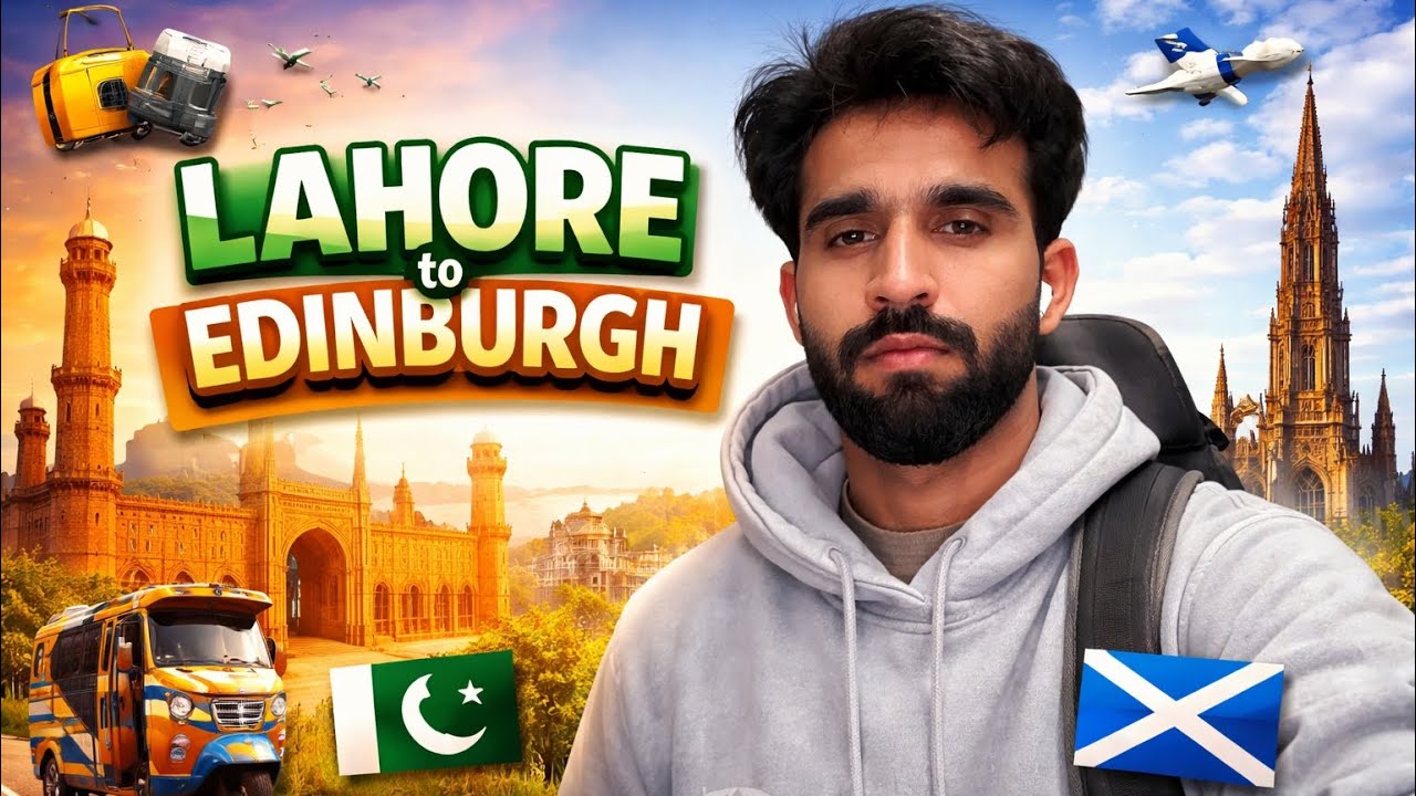 My First Flight Ever ✈️ | International Student Journey to Edinburgh, Scotland UK