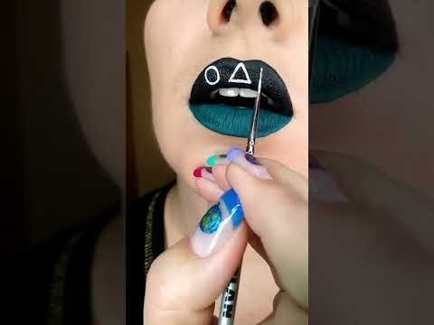 Squid Game lip art mini tutorial!