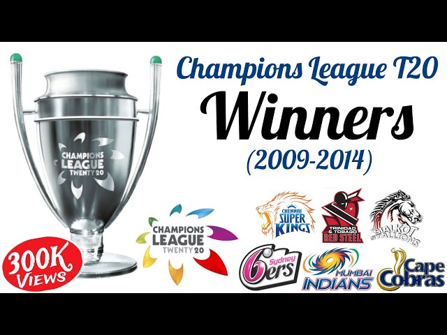 Champions League Twenty20 Winners List (2009-2014) YouTube