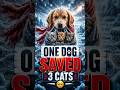 A heroic dog saved all of them.