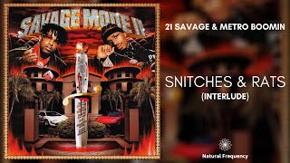 21 Savage x Metro Boomin - Snitches & Rats Interlude (432Hz)
