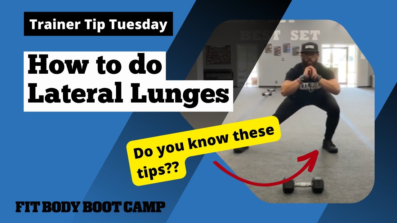Trainer Tip Tuesday | How to Do Lateral Lunges - YouTube