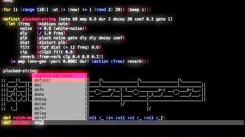 Quick Intro to Live Programming with Overtone on Vimeo