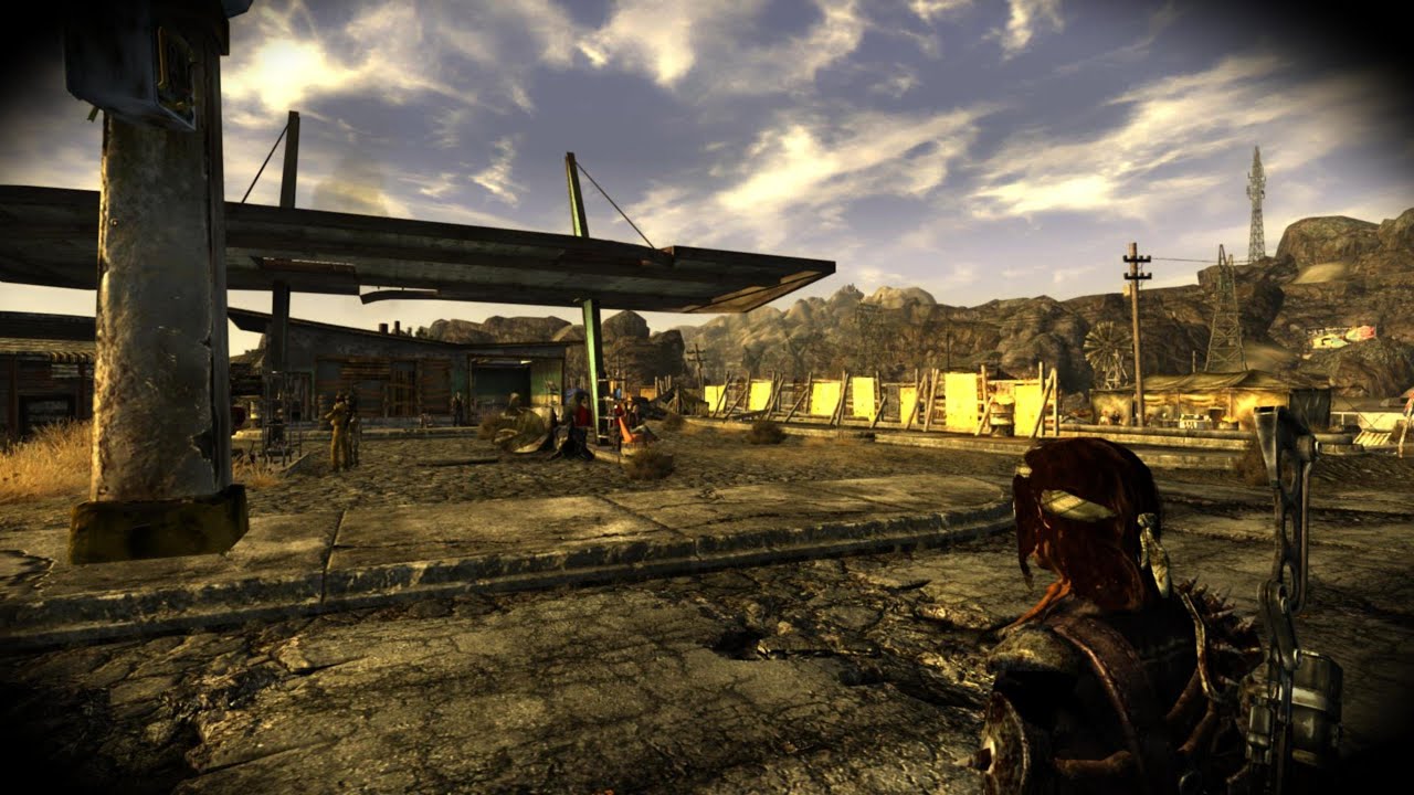 In a Dry Wasteland Settlement Ambience